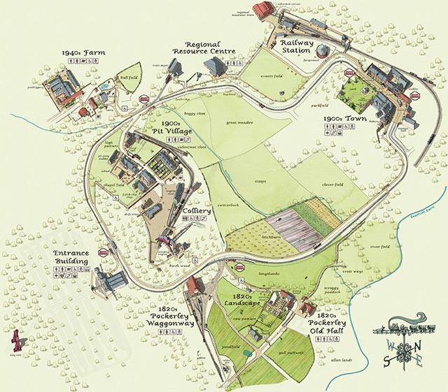 The map of Beamish